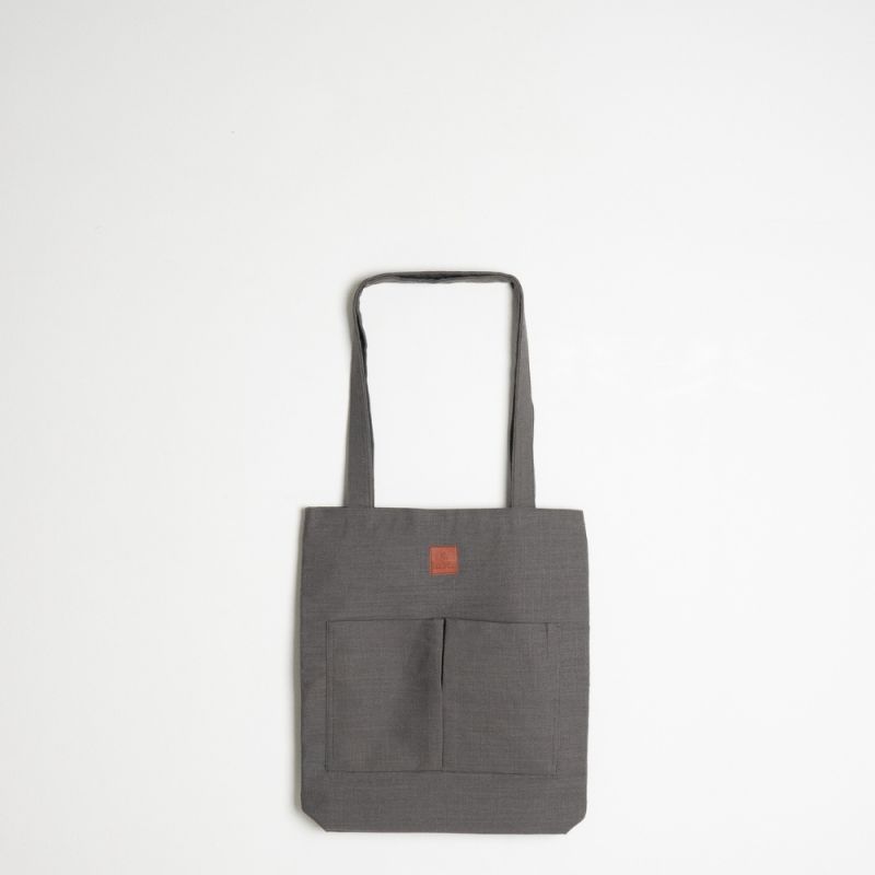 Linen Tote Bag (Taupe)